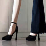 New Nude Sexy Patent Leather Name, High Heels Femininity Femininity Fascal Fascals Waterproof Table With Sandals HZ0115