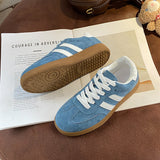 Large-Size Casual Frosted Shoes Spring And Autumn Women's New Sports Retro Single Shoes Student Board Shoes Training Shoes Women's Shoes HZ0115