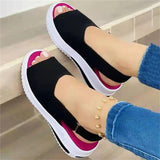 Large-Size 2025 Summer New Thick-Soled Women's Sandals Magic Stick Casual Fish Mouth Sandals Women HZ0115