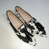The New Low-Heeled Tip 40-43 Cow Tuxed Casual Single Shoe In The Spring And Autumn Of 2025 HZ0115