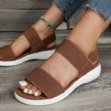 Fish-Billed Sandals Women 2025 New Summer Fairy Wind Casual Fashion Flat-Bottomed Beach Word Flat-Bottomed Sandals HZ0115