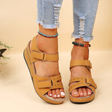 2025 New Large-Size Lady Slope And Thick-Soled Sandals Fish Mouth With Casual Sandals HZ0115