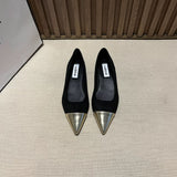 Elegant Gentle Wind Flat-Soled Fairy Shoes 2025 Summer New With Skirt Single Shoes French Small Scented Temperament Tip Shoes HZ0115