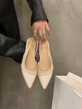 French Bagged Sandals Women Wear Outside The Summer 2025 New Commuter Soft Bottom With A Foot Pedal HZ0115