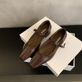 French Evening Temperament Commuter Single-Shoe Women 2025 New Autumn Korean Version Of The Fairy Coarse And Mary Jane Small Leather Shoes HZ0115