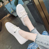Summer New 2025 Trendy Women's Small White Shoes Personality Fashion Simple Leisure Travel Women's Shoes HZ0115