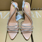ZA Home 2025 New Women's Shoes Fashion Pointy Fish Mouth With Water Drill Fine High Heel And High Heel Lady HZ0115
