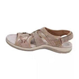 Women's Sandals 2025 Summer New Round Head Breathable Leisure Large-Size Flat-Bottomed Beach Women's Flat Bottom Comfortable HZ0115