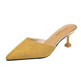 Women's Sandals Women's Fine Heel 2025 New Summer Women's Shoes Fashion High Heel Cool Slippers Women Wear Heel HZ0115