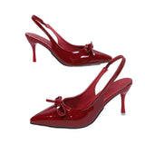 2025 Winter New Pointed Baot Loose Belt Behind The High Heel Single Shoes Direct Women's Shoes HZ0115