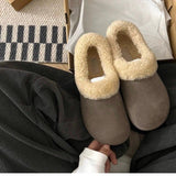 Thick Soles Of A Foot Pedal All-Inclusive Birken Shoes Women's Winter 2025 New Plus Velvet Warm Cotton Shoes Small Potatoes Hairy Snow Boots HZ0115