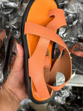 Sandals Women 2025 New Large-Size Coated Toe Polyurethane Deep Base Leisure Outside The Roman Wind Wearing Ring Buckle With Women's Sandals HZ0115