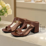 Sexy Leopard-Print High-Heeled Sandals Women Large-Size Zebra-Ssed Coarse Heel Sandals HZ0115