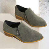 2025 Autumn And Winter British Sharp Short Boots Women Retro Side Zipper In The Leather Boots Size 43 Martin Boots HZ0115