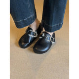 Vintage Plus Thicken Shoes With A Foot Pedal To Keep Warm Happy Shoes Flat Hair Wool Cotton Shoes HZ0115