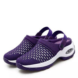 Large-Size Lady Summer Hanb Yarn Cloth Cloth Slippers Rock Mother Half-Storage Sandals Two Sides Wear HZ0115