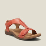 2025 Summer New Large-Size Casual Women's Sandals Flat-Soled Thick-Soled Magic Stick Casual Beach Sandals HZ0115