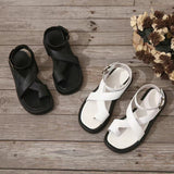 2025 Summer New Thick-Soled Sandals Women's Large-Size Casual Toe Thick-Soled Sandals HZ0115
