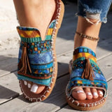 Large-Size Flat-Bottomed Slippers Women's New Esophai Beach Women's Shoes In The Summer Of 2025 43-Yard Wish HZ0115