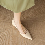 Great Look ~ Sharp-Headed Shallow Single-Shoe Women 2025 New Simple Match-Up Height Shoes HZ0115