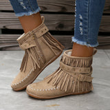 2025 New Women's Autumn And Winter Martin Boots Large Belt Buckle Su Plain Bottom Short Boots HZ0115