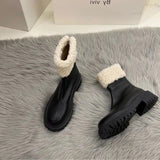 Thick-Bottomed Brown Long-Heeled Knight Boots Women's Shoes 2025 New Autumn And Winter Plus Velveled Winter Shoes Snow Boots HZ0115