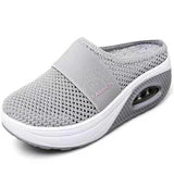 2025 Summer Large-Size Lazy One Foot Pedaled Net Thick Bottom Slippers Women Slope And Slippers Women HZ0115