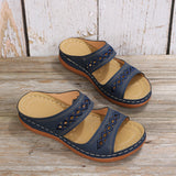 2025 Summer New Women's Thick-Bottomed Slippers Large-Size Fish Mouth Thick Bottom Beach Slippers HZ0115