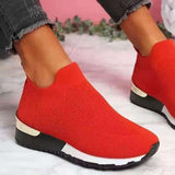 Wish Flying Socks Sports Single Shoes Elastic Large Size Women's Shoes Breathable Sports Single Shoe Size HZ0115