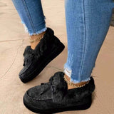2025 Autumn And Winter Women's Cotton Boots Plus Thick Low Help To Keep Warm Wool Cotton Shoes Popular HZ0115
