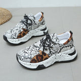 Autumn 2025 Large-Size New Slope And Thick-Sed Loose Cake Casual Women's Shoes Fashion Coloring Sneakers Women HZ0115