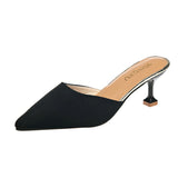 Women's Sandals Women's Fine Heel 2025 New Summer Women's Shoes Fashion High Heel Cool Slippers Women Wear Heel HZ0115