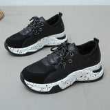 Autumn 2025 Large-Size New Slope And Thick-Sed Loose Cake Casual Women's Shoes Fashion Coloring Sneakers Women HZ0115
