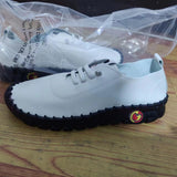 Large-Size Hand-Sewn Soles Of Casual Mother Shoes Soft Soles 2025 New Flat-Soled Round-Headed Single Shoes HZ0115