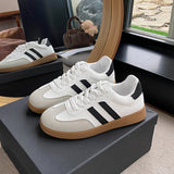 Large-Size Casual Frosted Shoes Spring And Autumn Women's New Sports Retro Single Shoes Student Board Shoes Training Shoes Women's Shoes HZ0115