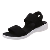 Fish-Billed Sandals Women 2025 New Summer Fairy Wind Casual Fashion Flat-Bottomed Beach Word Flat-Bottomed Sandals HZ0115
