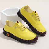 Fashion Single Shoes 2025 Autumn New Soft Back Hand Sewing Large-Size Casual Women's One-Legged Lazy Shoes HZ0115
