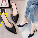 2026 Spring New With Fine And Pointed Fashion Korean Version Of The Willow Nail Comfortable Women's Cool Slippers HZ0115