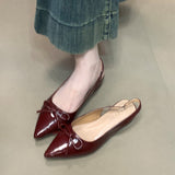 Pink Baotou Sandals Women 2025 New Bow After The Empty Fashion Pointy Shoes HZ0115