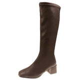 However, The Knee-Length Boots Woman 2025 Autumn And Winter New British Style Fashion Small Man Showing Thin And Tall And Knight Female Boots HZ0115