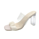 Net Red Cold Slippers Women Wear 2025 New Fairy Wind Korean Version Of The Coarse And Fashion Side High And Flip-Flop HZ0115