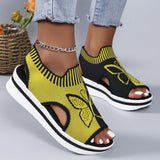 Large-Size 2025 Summer New Leisure Flying Hollow Fish Mouth Beach Women's Sports Sandals HZ0115
