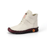 Exploding Hand-Sewn Women's Shoes High-Cotton Shoes Casual Shoes Winter Plus Velvet Warm Soft Soles Anti-Slip Mother Shoes HZ0115