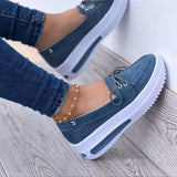 Wish Large-Size Single Shoes 2025 Spring New Thick-Bottomed Shallow Bean Shoes Women HZ0115