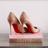 Korean Version Of Princess Shoes 2025 Spring New Pointed Leather Fine Heel High Heels Light Mouth Small Single Shoes Red Wedding Shoes HZ0115