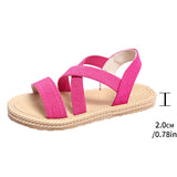 2025Ladies Shoes New Large-Size Sandals Rubber Ribs With Feet Lightweight Flat Beach Sandals Women HZ0115