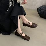 French Evening Wind Silver Singles Shoes Women's Flat Bottom 2025 Spring New Temperament Fairy Commuter Shallow Mouth Mary Jane HZ0115
