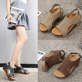 2025 Spring And Summer New Rivet Slope And Fish Mouth Sandals Women Large Size Waterproof Table Hollow Thick-Soled Women Sandals HZ0115