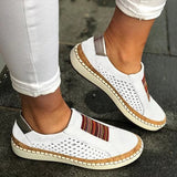 2025 Ms. Casual Single Shoe Flat Bottom Large Thick Base Breathable Women's Shoes Light Leisure Fashion HZ0115