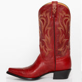 Autumn And Winter New Boots Sharp Head Embroidery In The Coarse And Ladies Large Size Sleeve Western Boots HZ0115